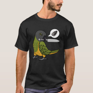Messenpapegaai wil zaden in Senegal Parrot T-shirt