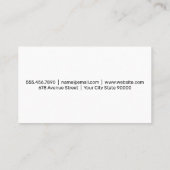 messenschotel | culinair | restaurant visitekaartje (Achterkant)