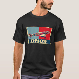 Messerschmitt BF109 gevechtsvliegtuig WO2 Duitse l T-shirt