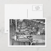 Messerschmitt Bf109 Productielijn in Regensburg Briefkaart (Voorkant / Achterkant)