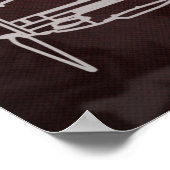 Messerschmitt Bf 109 Blauwdruk Poster (Hoek)