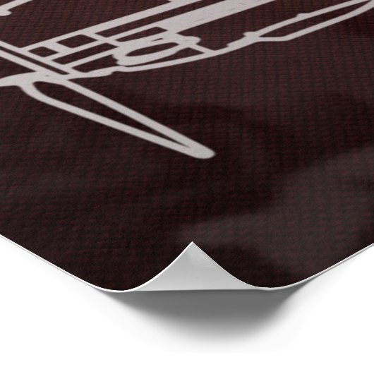 Messerschmitt Bf 109 Blauwdruk Poster (Hoek)