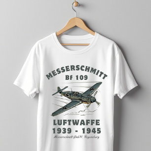 Messerschmitt Bf 109 Luftwaffe WWII-Jager T-shirt
