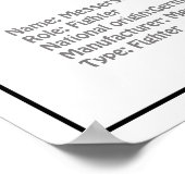 Messerschmitt Bf 109 - Vliegtuigblauwdruk BD Poster (Hoek)