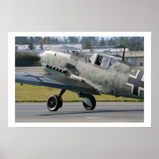 Messerschmitt Bf-109E-3 Emil Poster (Voorkant)