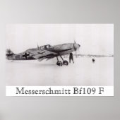 Messerschmitt Bf-109F Poster (Voorkant)