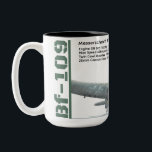 Messerschmitt Bf 109G-2 Tweekleurige Koffiemok<br><div class="desc">Messerschmitt Bf 109G-2 vliegtuig zoals in detail beschreven op mijn YouTube-kanaal GregsAirplanesandAutomobiles.</div>