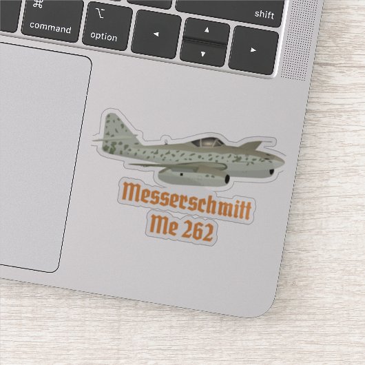 Messerschmitt ME 262 Duits WO2-vliegtuig Sticker (Detail)