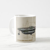 Messerschmitt Me-262 Zwaluww Koffiemok (Voorkant links)