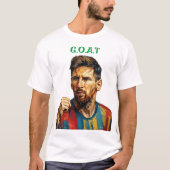 Messi Art T-shirt – Stijlvolle voetbalfan kleding (Voorkant)