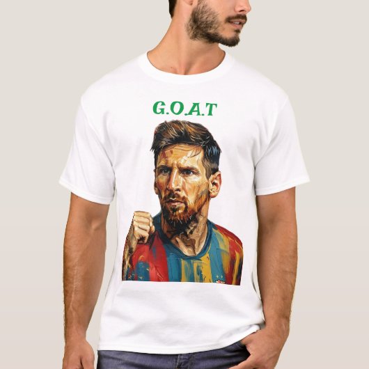 Messi Art T-shirt – Stijlvolle voetbalfan kleding (Voorkant)