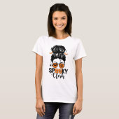 Messi bun Halloween Clerk-lerares T-shirt (Voorkant volledig)
