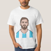 Messi en Argentijnse fans T-shirt (Voorkant)