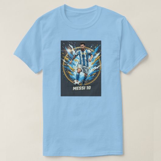 Messi Geïnspireerd Grafisch T-Shirt (Design voorkant)