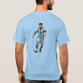 Messi Geïnspireerd Grafisch T-Shirt (Achterkant)