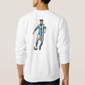 Messi Geïnspireerd Grafisch T-Shirt (Achterkant)