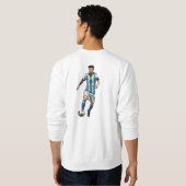 Messi Geïnspireerd Grafisch T-Shirt (Achterkant volledig)