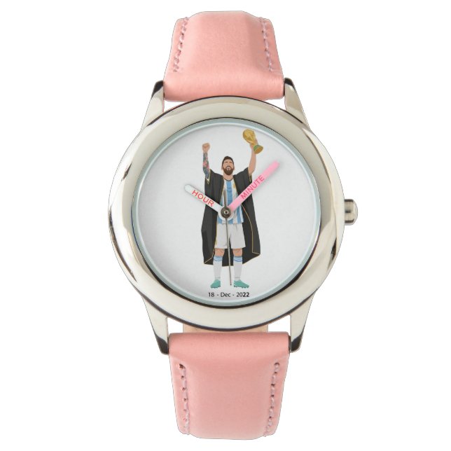 Messi Wereldkampioen  Horloge (Voorkant)