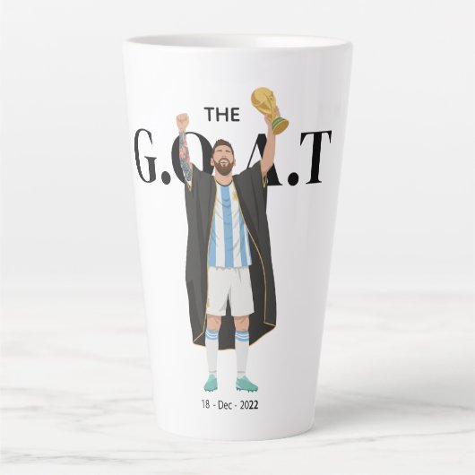 Messi Wereldkampioen Latte Mok (Voorkant)