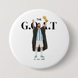 Messi World Cup Champion  Ronde Button 7,6 Cm