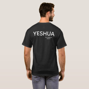 Messiaans Jeshua Hij Is Mijn Vrede Unisex Donker T-shirt