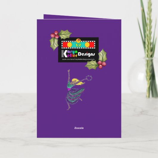 Messiaanse danser kaart (Achterkant)