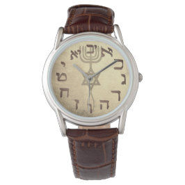 Messiaanse Jood Christelijk Yeshua Hebreeuws Goud  Horloge