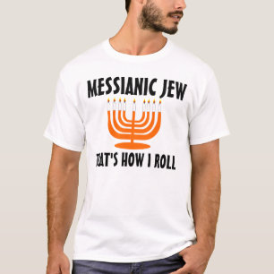 Messiaanse Joodse T-shirts. Jodendom T-shirt