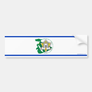Messiaanse tijdperk "Nijl naar de Eufraat" Israël Bumpersticker