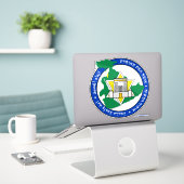 Messiaanse tijdperk "Nijl naar de Eufraat" Logo Sticker (Laptop op bureau)