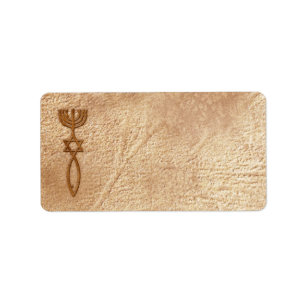 Messiaanse zeehond verouderd - Adresetiketten blan Etiket