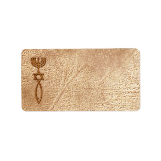 Messiaanse zeehond verouderd - Adresetiketten blan Etiket (Voorkant)