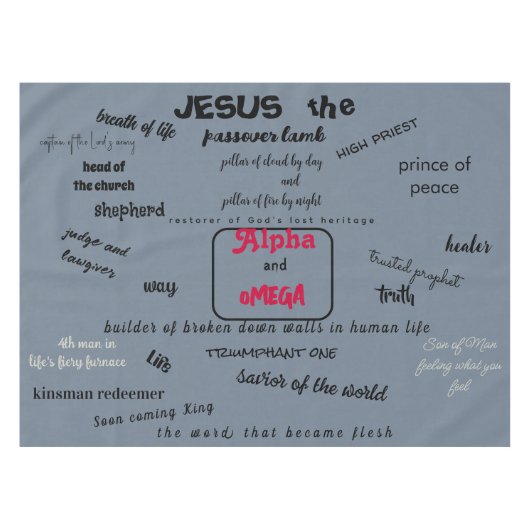 Messiah Serie Tafelkleed (Voorkant (Horizontaal))