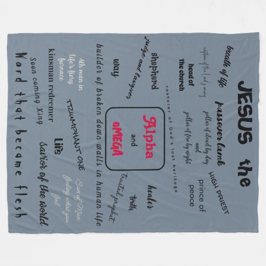 Messiah Series Fleece Deken (Voorkant (Horizontaal))