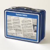 Messiah Soprano Solist Metal Lunchbox van Händel (Achterkant)