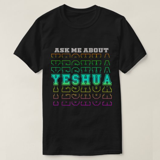  Messianic Christelijk Jesus Hebrew Name Ja T-shirt (Design voorkant)