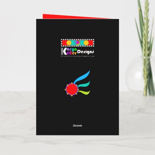 Messianic Dancer Wenskaart Kaart (Achterkant)