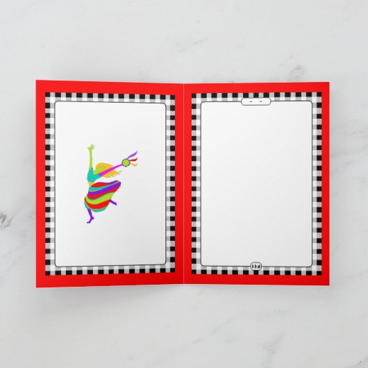 Messianic Dancer Wenskaart Kaart (Binnen)