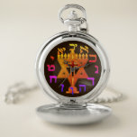 Messianic Jew Hanukkah Chanukah Yeshua Jewish Zakhorloge<br><div class="desc">Dit is een mooie Messianic Jew-zakhorloge. Het heeft een Messianic Jew Hanukkah menorah. Het heeft ook de Hebreeuwse getallen rond het zakhorloge.</div>
