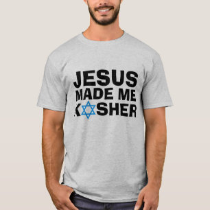 Messianic Jewish T-shirts, JESUS maakte me KOSHER  T-shirt