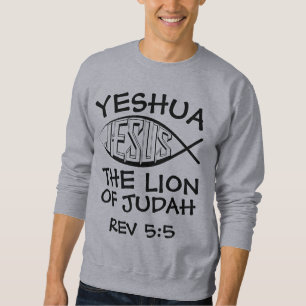 Messianic Jewish T-Shirts, LION OF JUDAH Trui