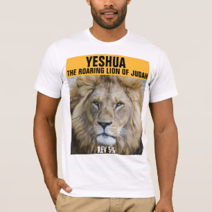 MESSIANIC JEWISH T-SHIRTS, YESHUA ROARING LION T-SHIRT