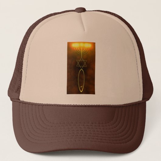Messianic Seal Ballcap Trucker Pet (Voorkant)