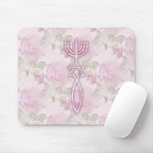 Messianic Seal Floral Mousepad Muismat (Met muis)
