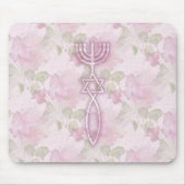 Messianic Seal Floral Mousepad Muismat (Voorkant)