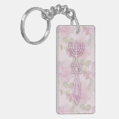 Messianic Seal Floral Sleutelhanger (Voorkant Links)