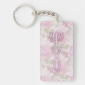 Messianic Seal Floral Sleutelhanger (Voorkant)