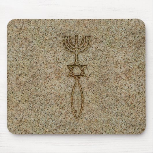 Messianic Seal Stone Mousepad Muismat (Voorkant)