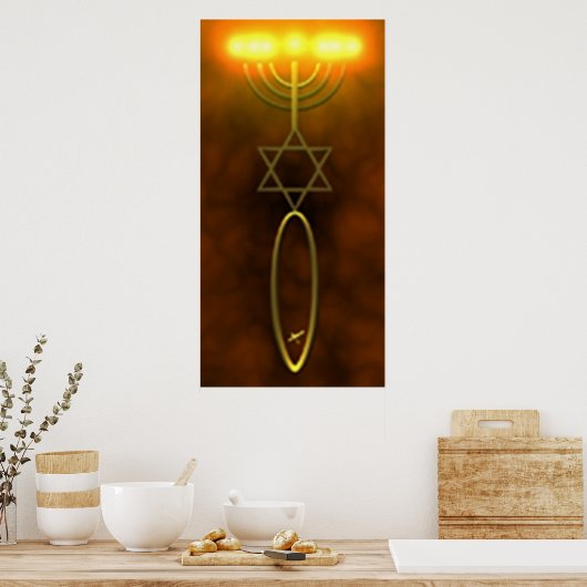 Messianic Seal Wall-Hanging Poster (Keuken)