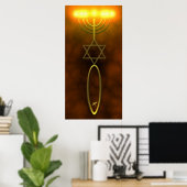 Messianic Seal Wall-Hanging Poster (Thuiskantoor)